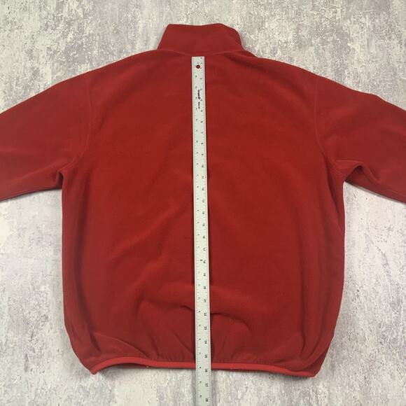 Vintage Polo Ralph Lauren Sweater Mens Large Red 1/4 Zip Pullover Made In USA - Picture 7 of 8